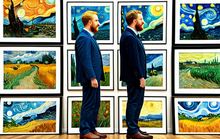 AI 예술과 AI 만화 제작 - AI Art Exploration**

"A vibrant and diverse collection of AI-generated art in various styles (Van G...