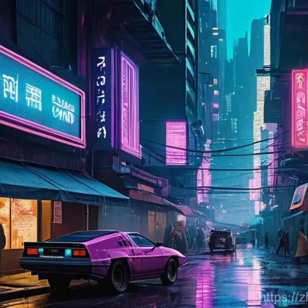AI 예술과 애니메이션 배경 - **A Vibrant Cyberpunk City Nightscape:**
    "A sprawling, futuristic cyberpunk city at night. Tower...