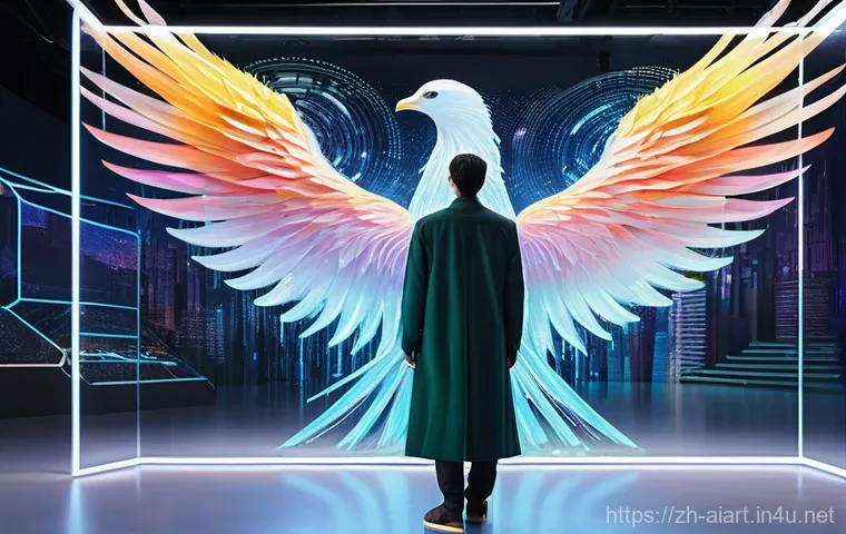 AI 예술과 예술적 창조성 - **Prompt 1: The AI Collaborator**
    A visionary artist, wearing stylish yet practical modern attir...