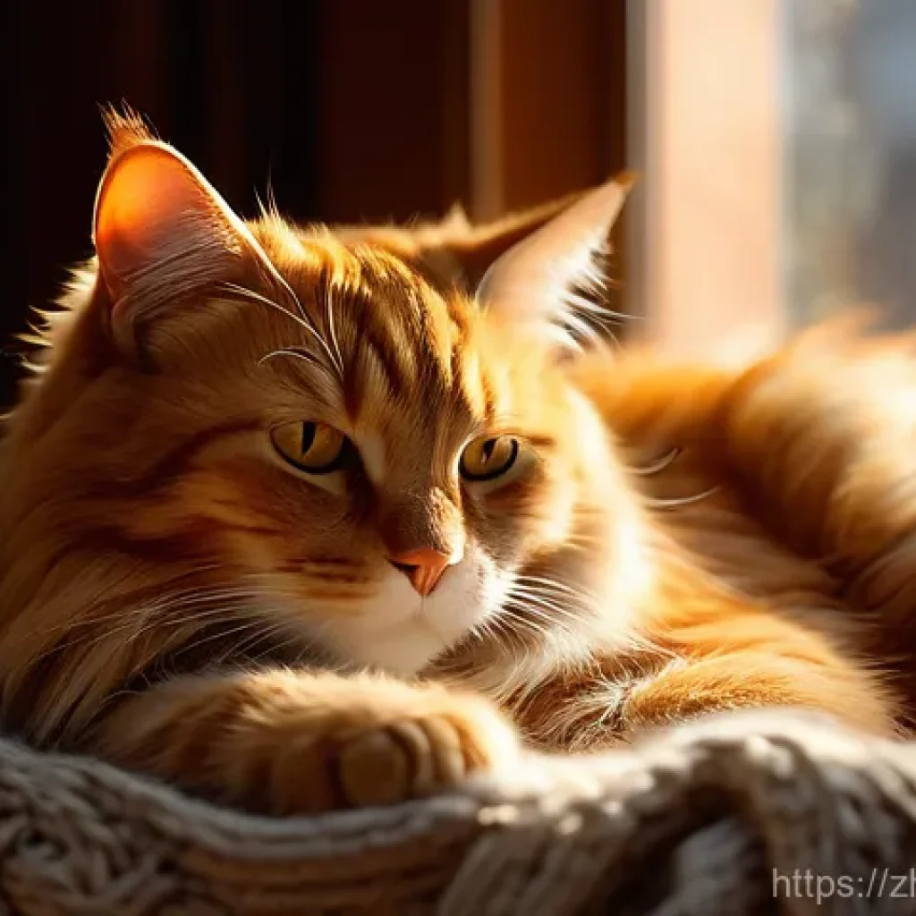 AI 예술과 감성 - **Prompt 1: Serene Autumn Cat Nap**
    A highly detailed, realistic oil painting of a fluffy, ginge...