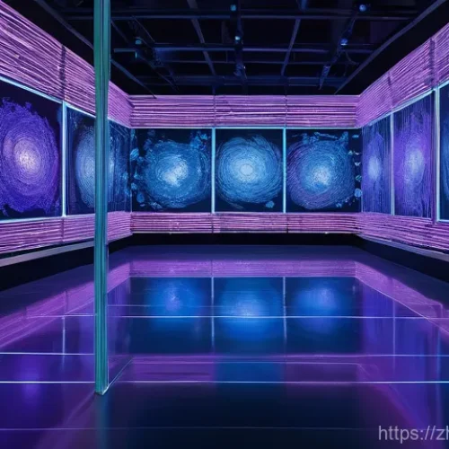 AI 아트 전시회 - **Prompt:** A highly advanced, futuristic AI system depicted as a sophisticated, glowing neural netw...