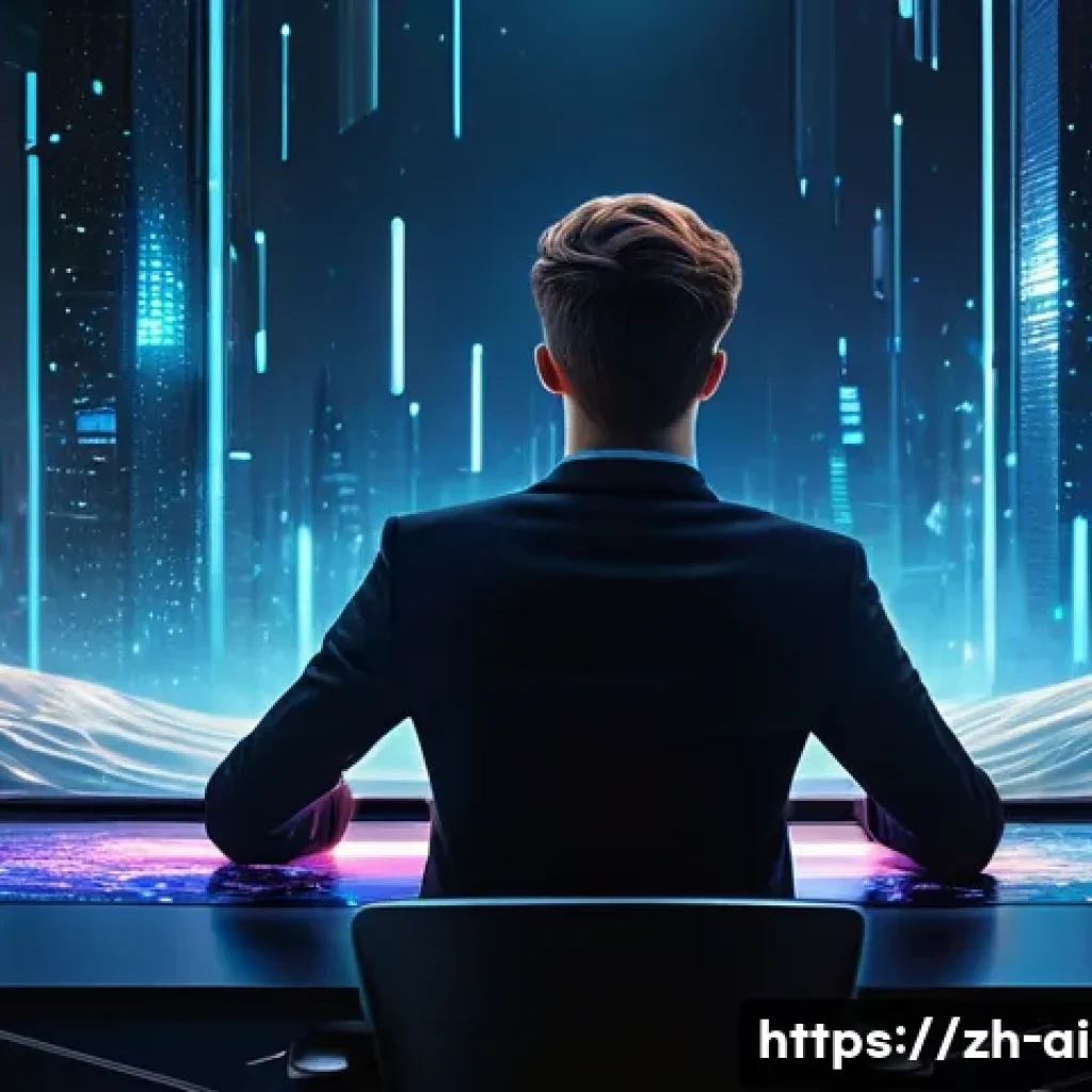 AI 예술과 메타버스 - **"The Genesis of Digital Dreams"**
    A fully clothed young adult, with a thoughtful and engaged e...