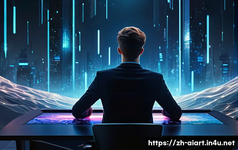 AI 예술과 메타버스 - **"The Genesis of Digital Dreams"**
    A fully clothed young adult, with a thoughtful and engaged e...